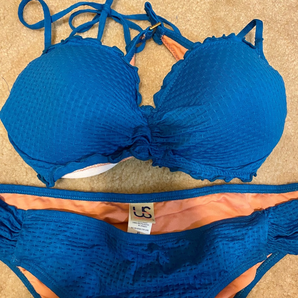 two piece bathing suit